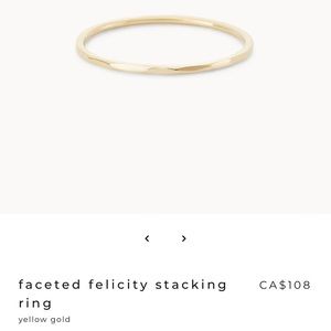 bluboho faceted felicity ring